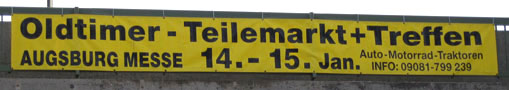 Brückenspannband Oldtimer Messe